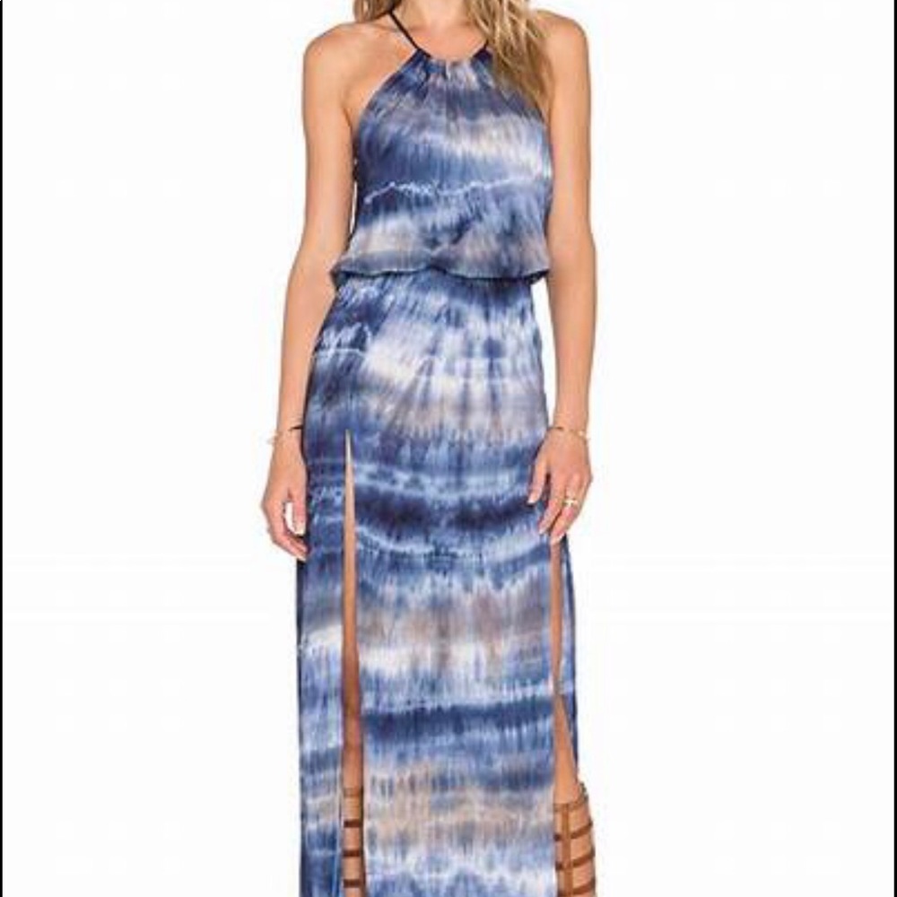 Blue Life Halter Maxi Dress